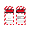 Identificação de perigo de andaime de advertência industrial de alta qualidade Plástico de PVC Tag de segurança e etiqueta de bloqueio