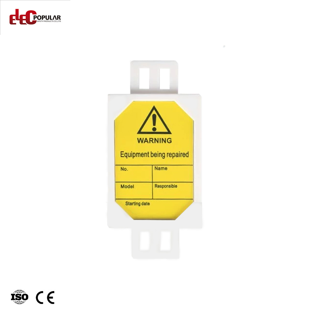 Etiquetas de inspeção de andaimes de PVC de bloqueio de inspeção de sinal de aviso