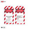 Identificação de perigo de andaime de advertência industrial de alta qualidade Plástico de PVC Tag de segurança e etiqueta de bloqueio