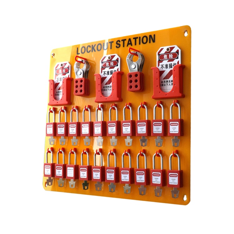 High Quality Organic Glass 24 Tagout 20 Cadlock Safety Lockout Stations