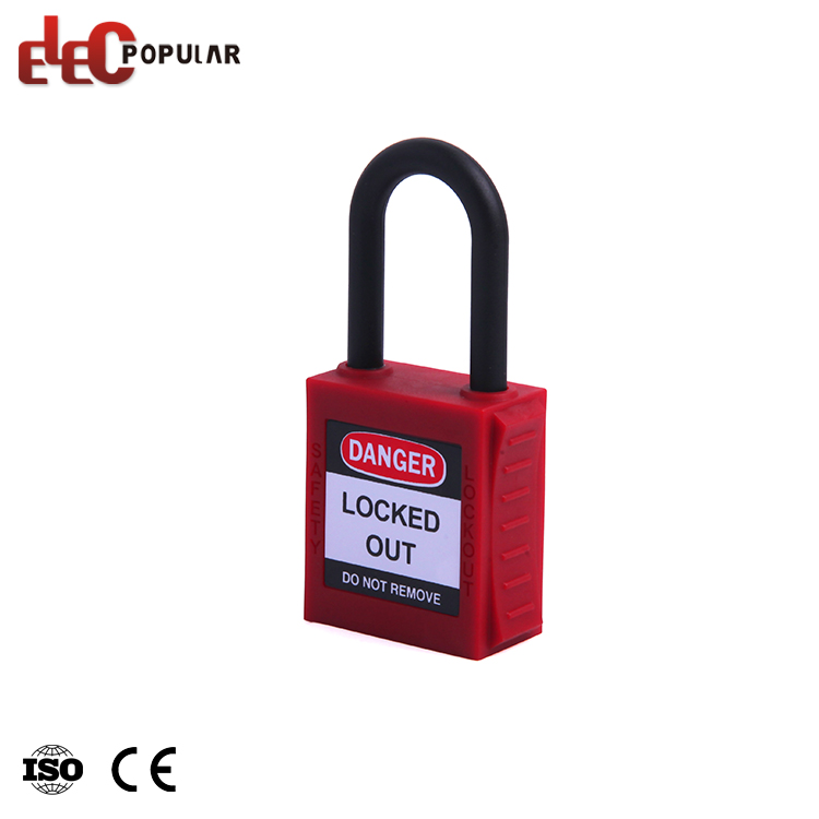 Algema de 38 mm de altura PA Nylon Lock Isolamento corporal cadeado de segurança